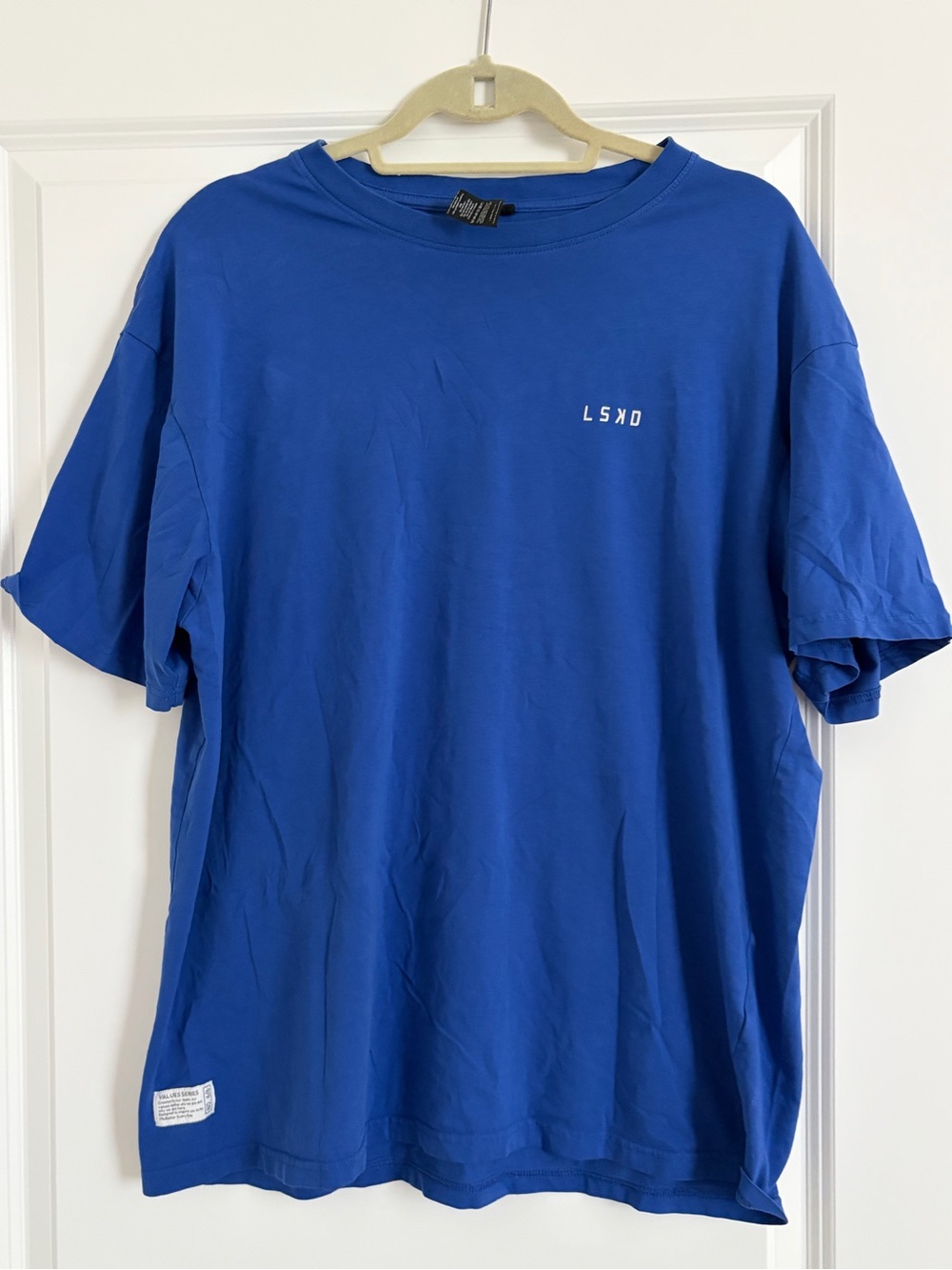 LSKD Women's Blue Short Sleeve Crew Tee